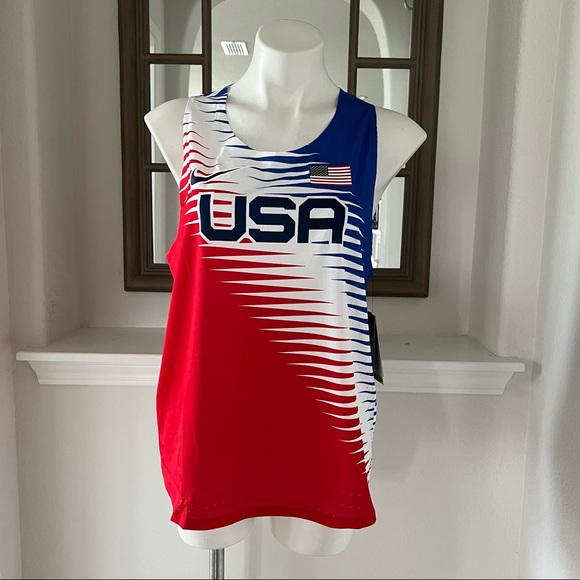 Nike Dri-Fit Tank Team USA AeroSwift Running Singlet Size XL (16-18) NWT - Picture 7 of 13